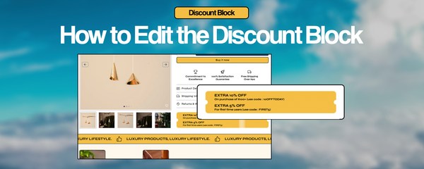 How to Set Up the Discount Block in Our Shopify Themes