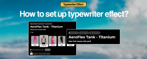 How to set up typewriter effect?