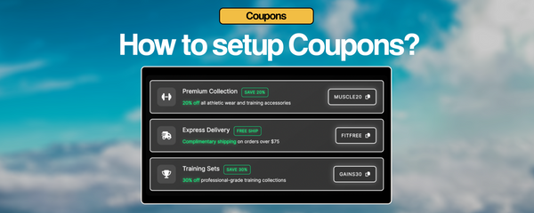How to setup Gymwear Coupons?