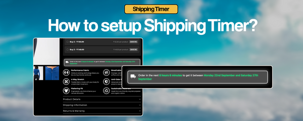 How to setup Shipping Timer?