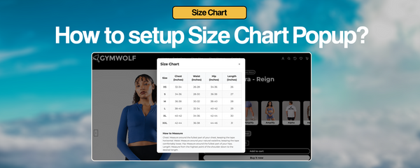 How to setup Size Chart Popup?