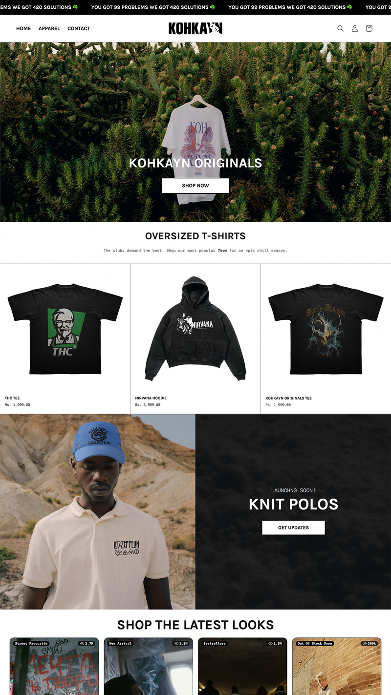 Kohkayn Shopify theme